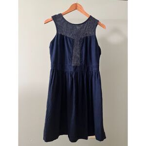 Eve Gravel Vintage Blue Silk Knit Dress